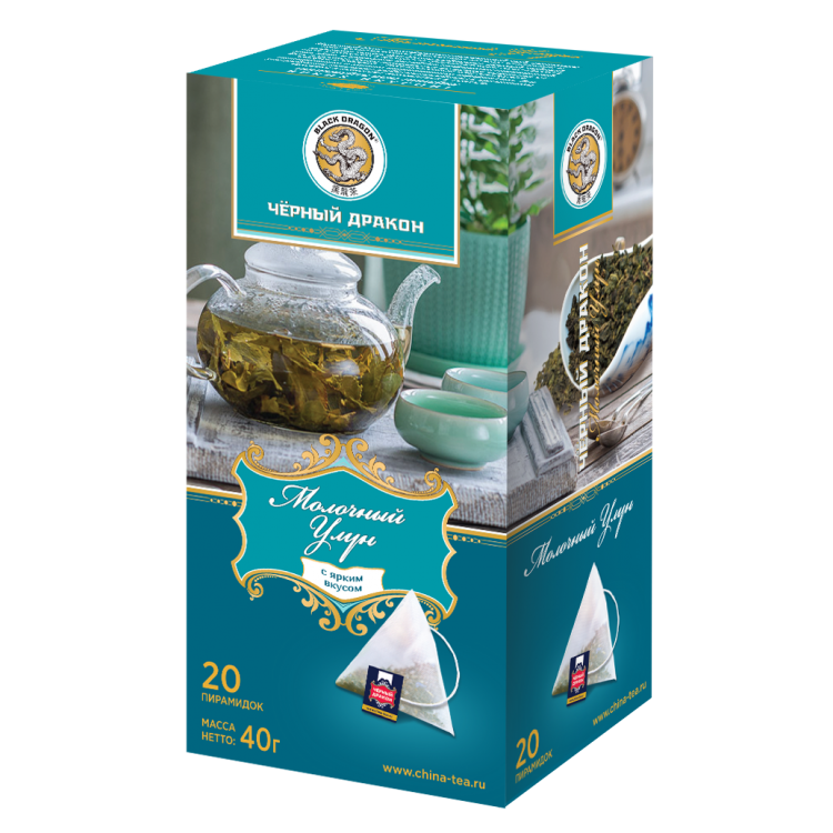 Черный дракон Зеленый чай МОЛОЧНЫЙ УЛУН 2гр 20шт