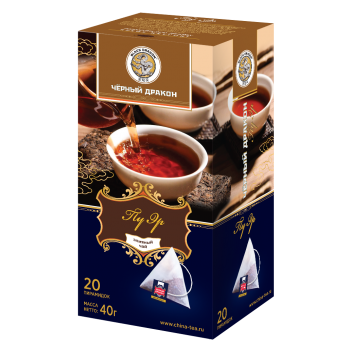 Черный дракон Черный чай ПУ ЭР 2гр - 20шт