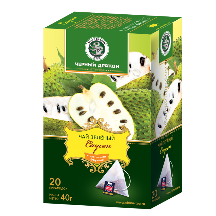 Черный дракон Зелёный чай с САУСЕПОМ 2гр - 20шт