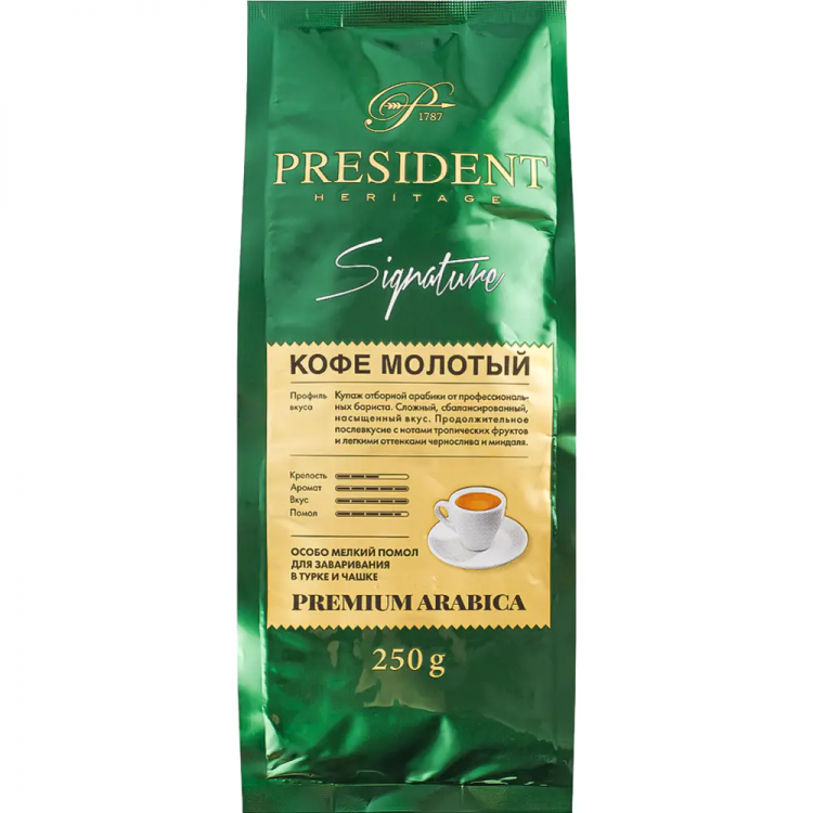 Кофе молотый President Signature 250 гр
