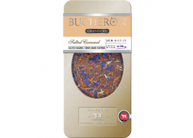 BUCHERON GRAND CRU молочный шоколад c соленой карамелью, васильком и шафраном