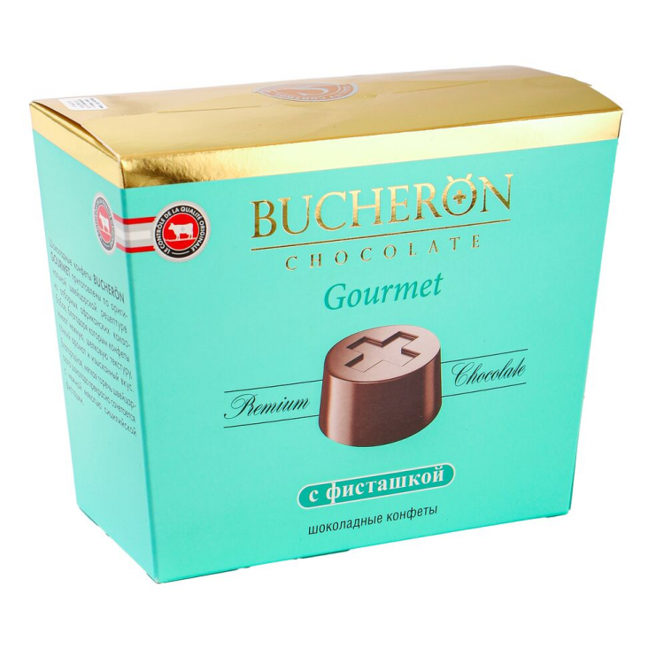 Шоколадные конфеты "BUCHERON GOURMET"  с фисташкой