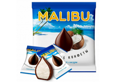 Конфеты MALIBU кокосовые в молочном шоколаде