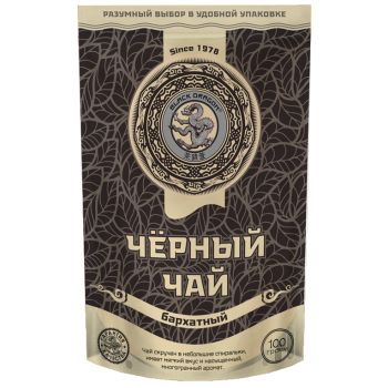 Черный дракон Черный чай БАРХАТНЫЙ 100гр