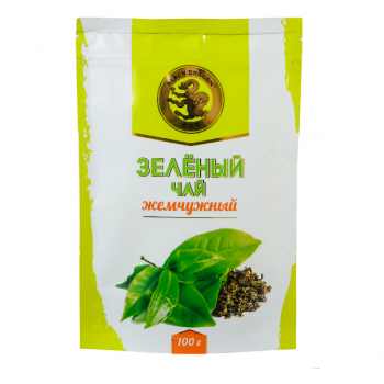ЧЕРНЫЙ ДРАКОН, ЗЕЛЁНЫЙ ЧАЙ ЖЕМЧУЖНЫЙ 100 ГР