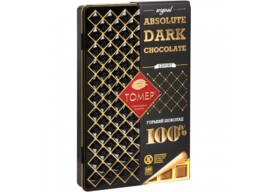 ТОМЕР, ШОКОЛАД Absolute Dark 100% горький, 90г