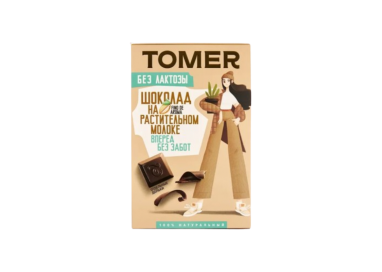 ТОМЕР, ШОКОЛАД на растительном молоке, 90г