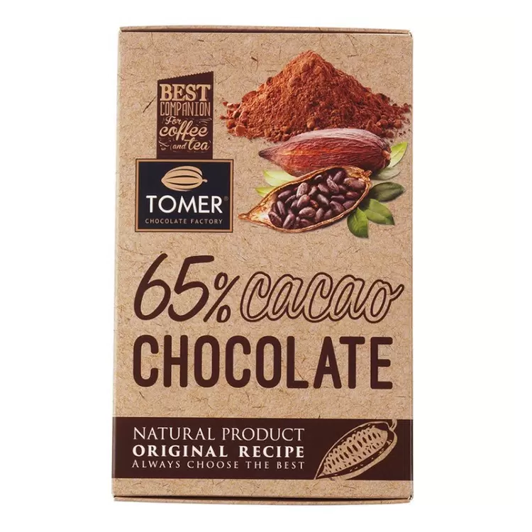 Шоколад горький Tomer 65% какао 90 г