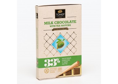 ТОМЕР, МОЛОЧНЫЙ ШОКОЛАД с чаем Матча VIP, 90г