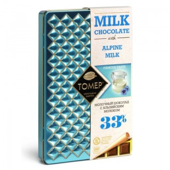 Шоколад Томер с Альпийским молоком (33%)