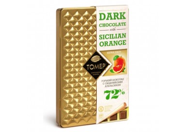 Шоколад Томер с Сицилийским апельсином 72%