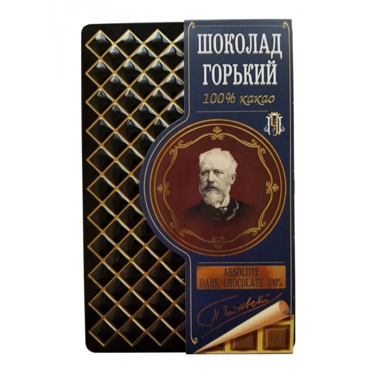 Горький Шоколад Чайковский Томер 100% 90г