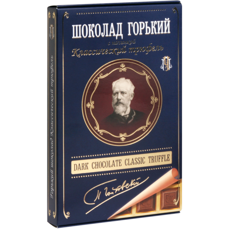 Горький Шоколад Чайковский с начинкой Классический трюфель 112г