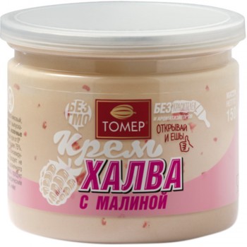 Томер Крем-халва кунжутная с малиной
