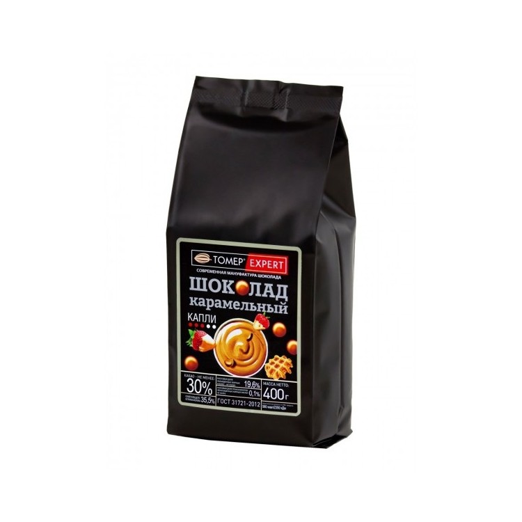 Белый шоколад Tomer Expert 30% какао "Карамельный" (каллеты) 1000г