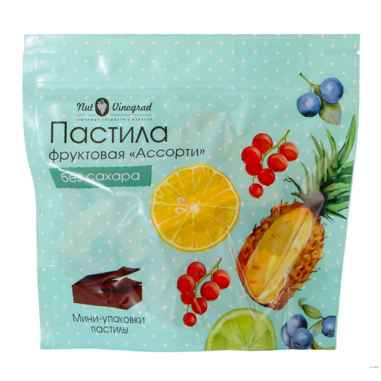 Nut Vinograd Пастила Лимон-лайм, Ананас, Черника, Смородина 200г
