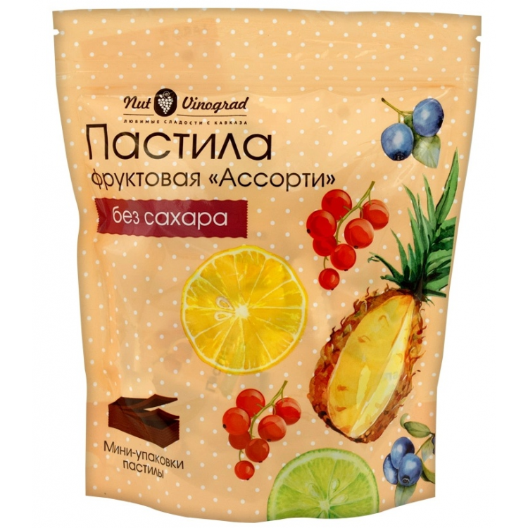 Nut Vinograd ПАСТИЛА-КОНФЕТЫ (лимон-лайм, ананас, черника, смородина), 5кг