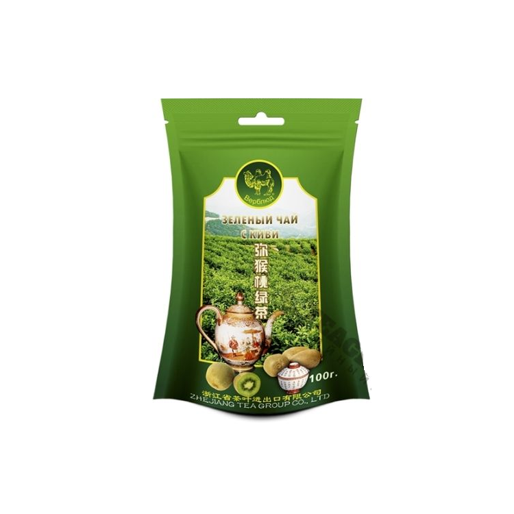 Верблюд Фасованный зеленый байховый чай, кусочки киви 100гр