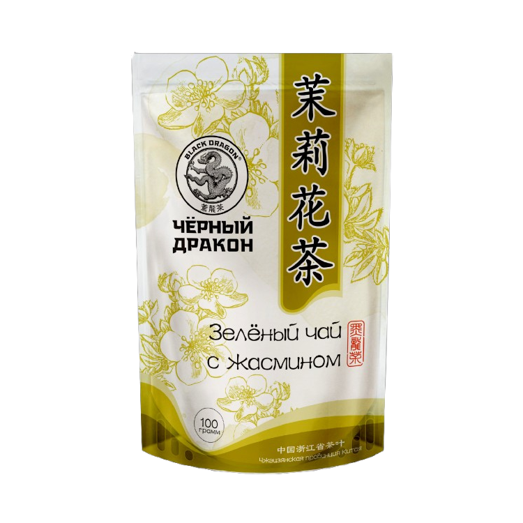 Черный Дракон Зелёный чай с ЖАСМИНОМ, 100гр