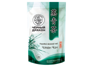 Черный дракон Зелёный чай паровой ЧЖЕН ЧИН, 100гр