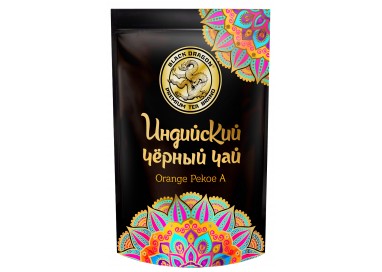 Черный дракон Чёрный чай ИНДИЙСКИЙ, "ORANGE PEKOE A" 100гр