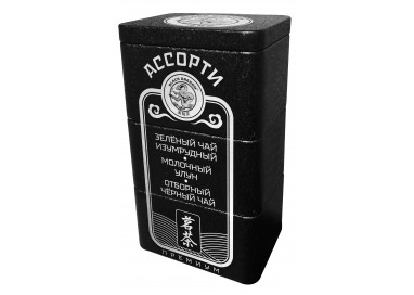 Черный дракон Ассорти  №1 зелёный чай изумрудный 30гр, молочный улун 30гр,отборный чёрный чай 30г, 90гр