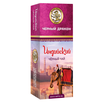 Черный дракон Черный чай ИНДИЙСКИЙ со слоном 2гр - 25шт